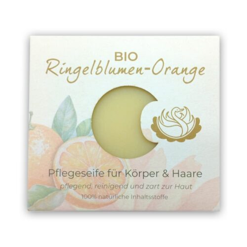 SOMO NatURhof Garten Bio Ringelblumen Orange Körper und Haarpflege Seife